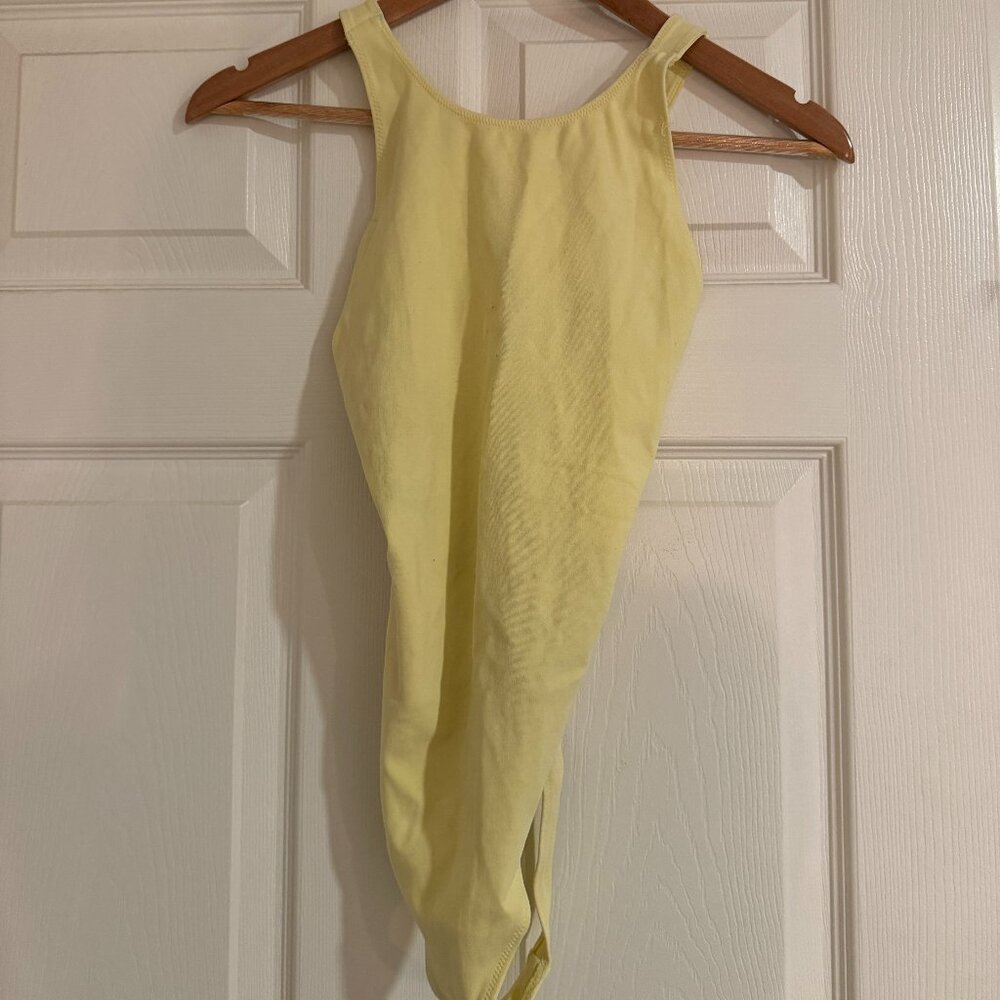 Aritzia Wilfred Free bodysuit in yelllow in size S, great condition